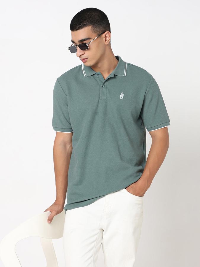 MENS TEXTURE POLO image number 0