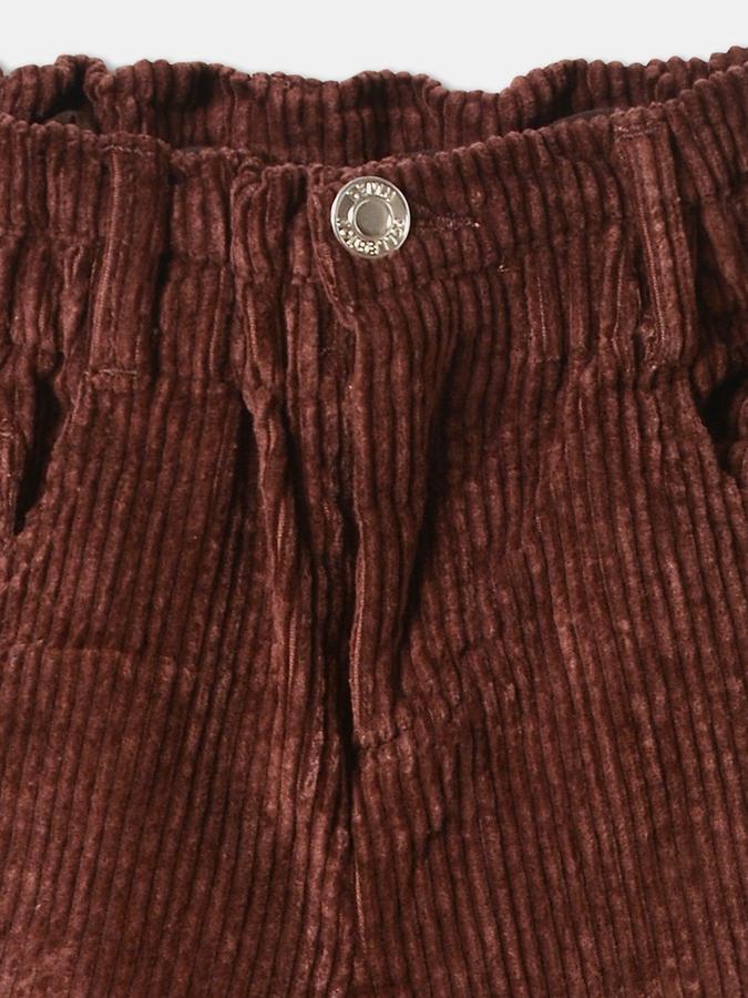 Boys Corduroy Regular Fit Solid Drawstring Waist Trouser