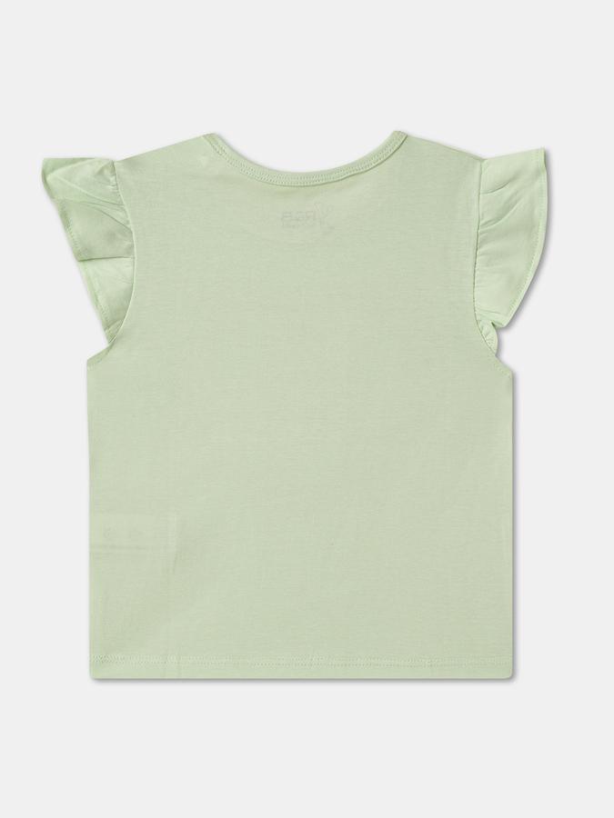 Baby Girls Graphic Print Pure Cotton Regular T Shirt image number 1