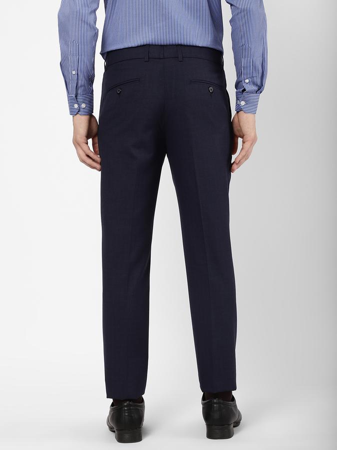 R&B Blue Men Formal Trousers image number 2