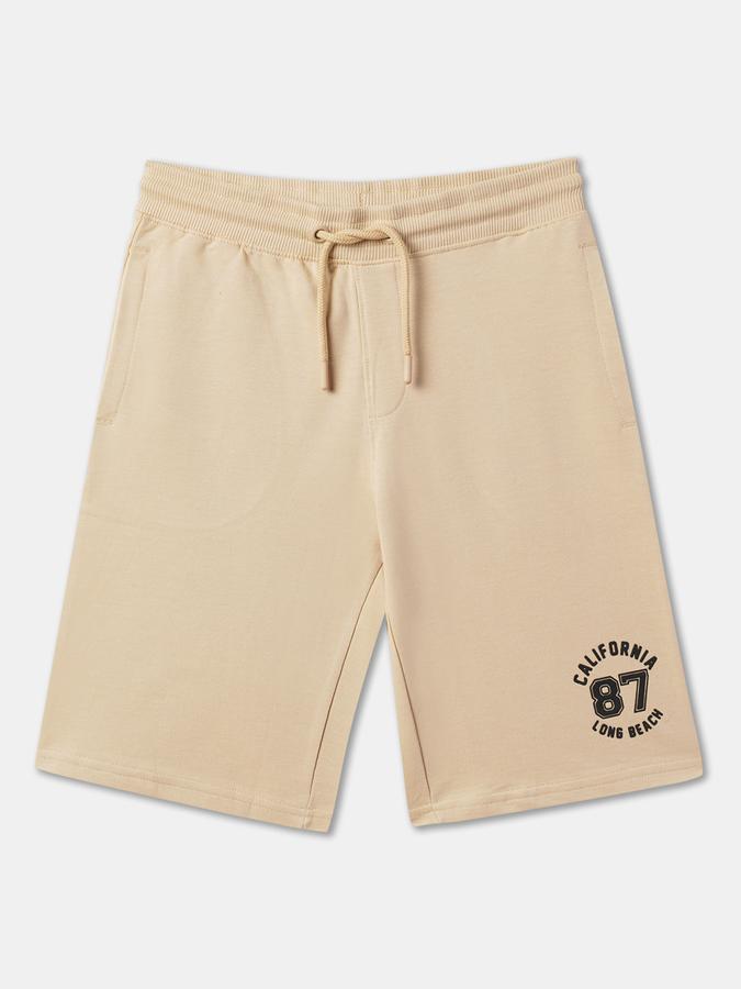 Flat-Front Shorts with Drawstring Waist