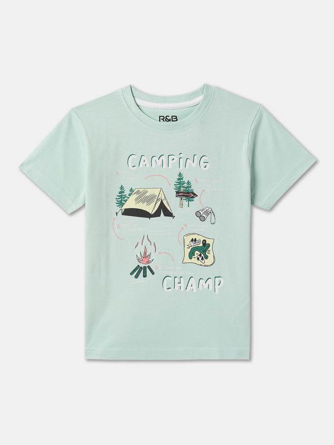 Boys Graphic Print Pure Cotton Regular T Shirt image number 0