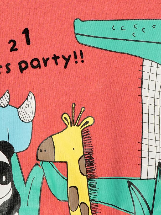 Boys Cotton Regular Fit Crew Neck Graphic Sweatshirt