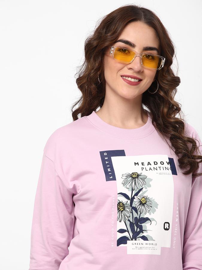 Women Graphic Print Round-Neck Sweatshirt image number 0