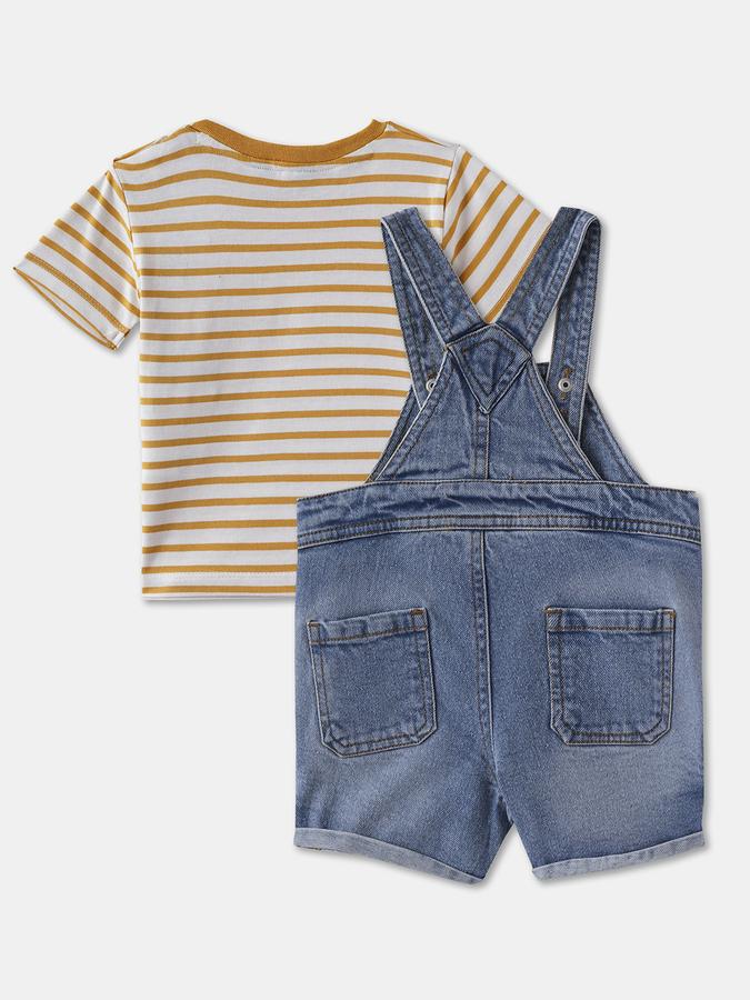 Dungaree For Baby Boys Printed Pure Cotton image number 1