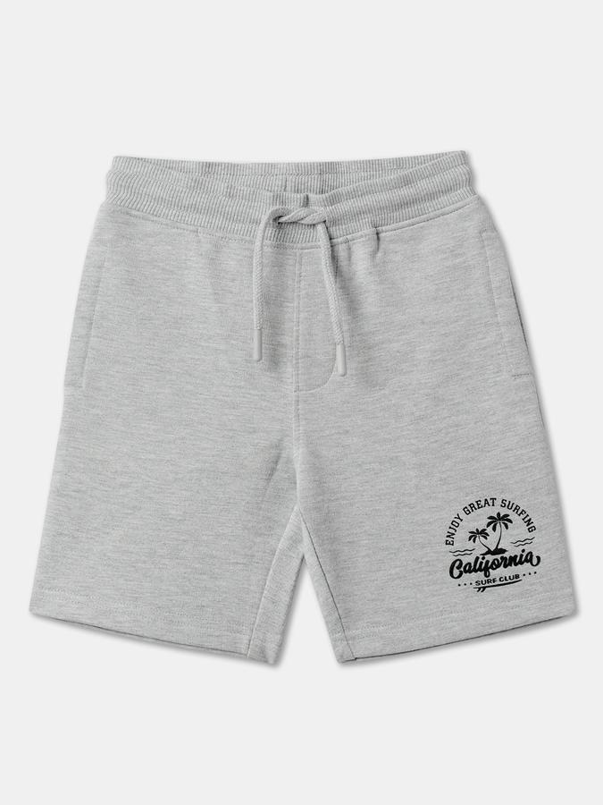 Boys Cotton Regular Fit Pull-On Clean Hem Shorts