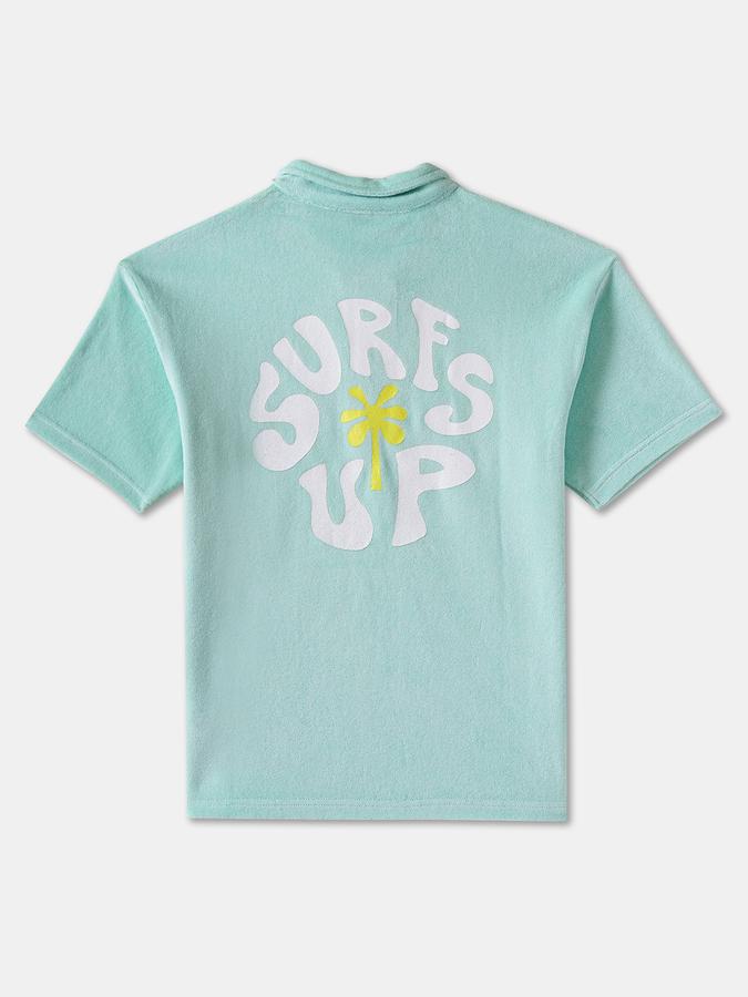 Boys Relaxed Fit Short Sleeve Polo Collar T-Shirt