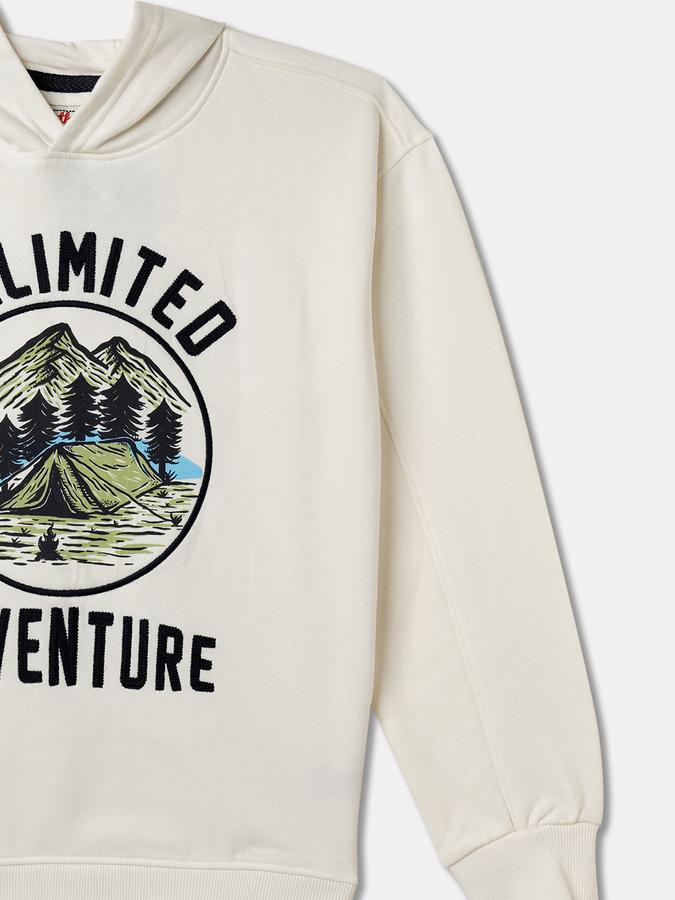 Boys Relaxed Fit Full Sleeve Hooded SweaT-Shirt