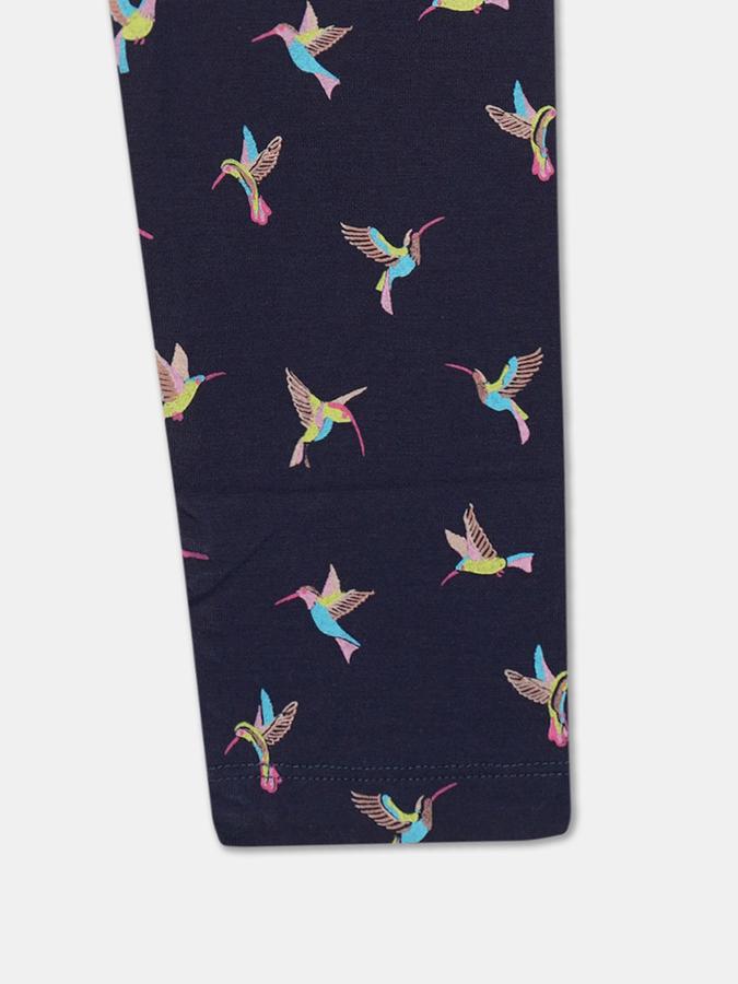 Girls Graphic Print Leggings image number 2