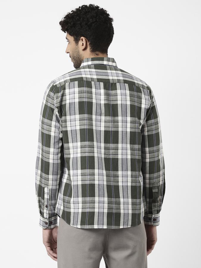 R&B Olive Men Casual Shirts image number 2