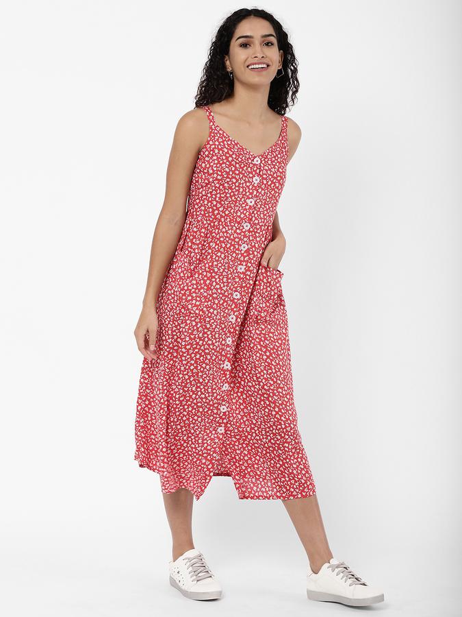 R&B Women's Front Button Slip Dress