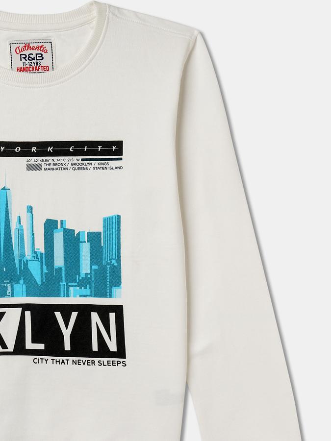 Boys Relaxed Fit Full Sleeve Crew Neck SweaT-Shirt