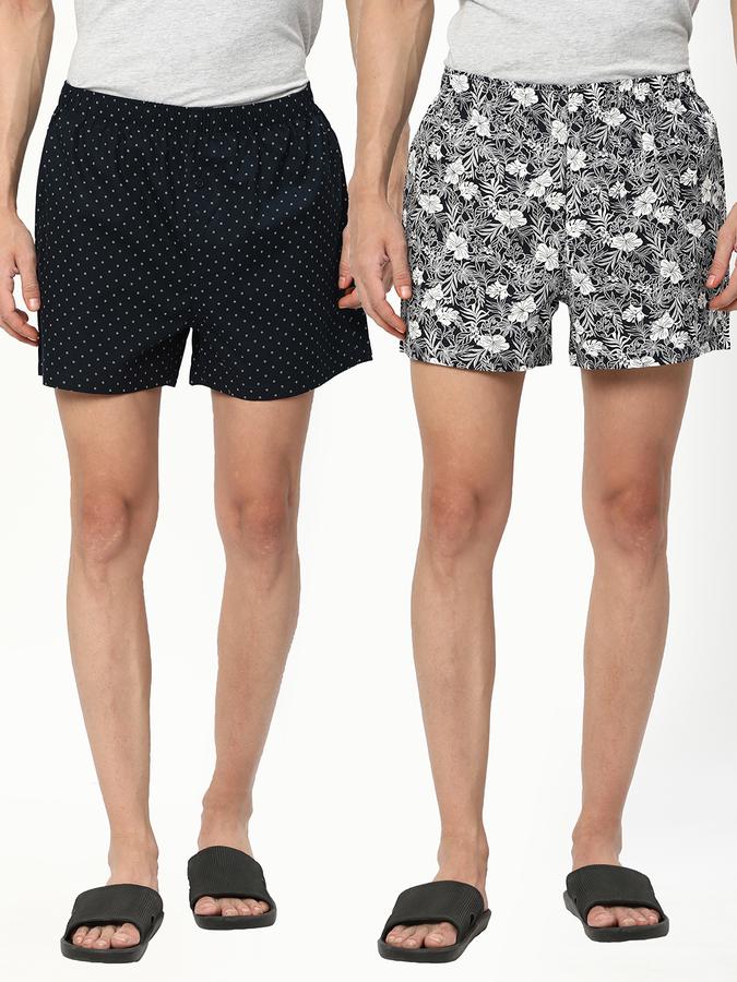 R&B Men's Printed Woven Boxer