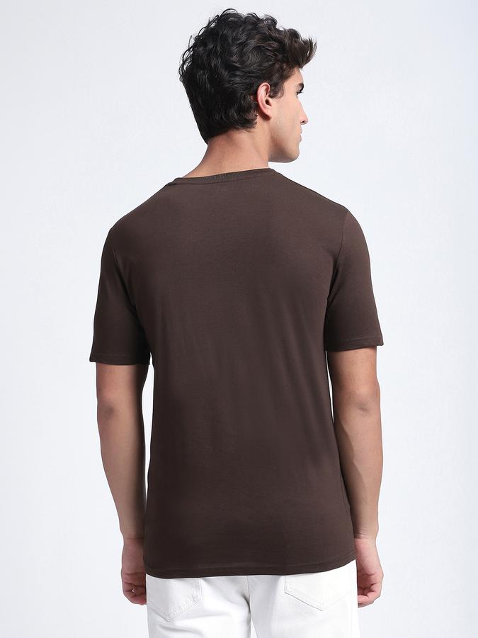 Men Cotton Regular Fit Crew Neck Typographic T-shirt