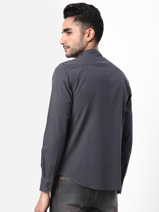 R&B Men Grey Casual Shirts image number 2