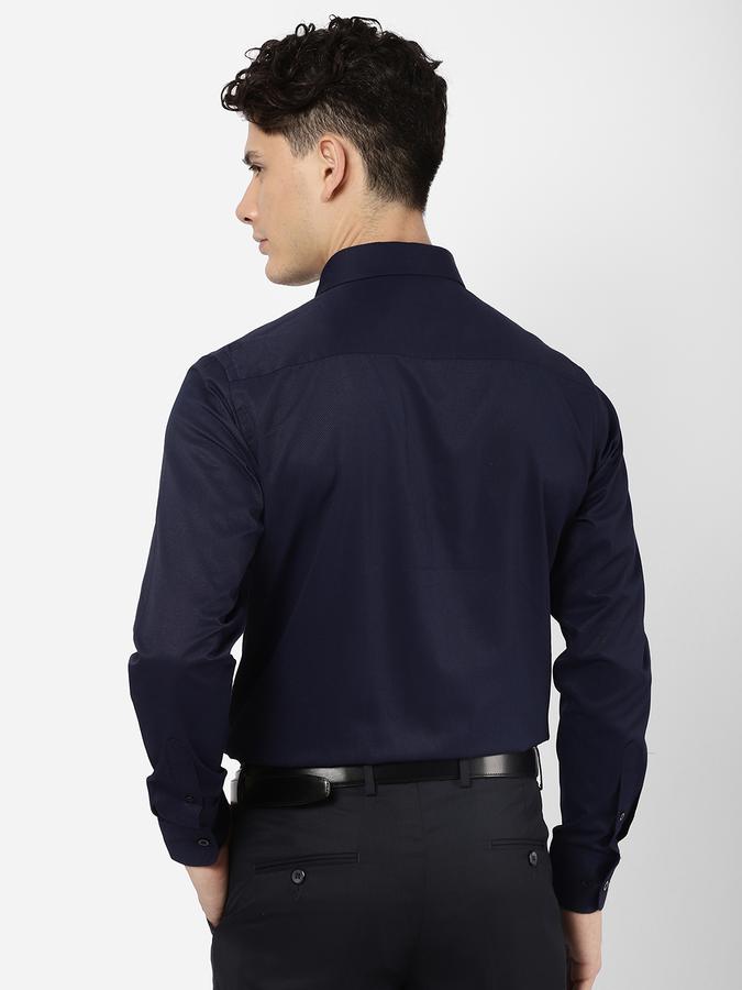 R&B Blue Men Formal Shirts image number 2