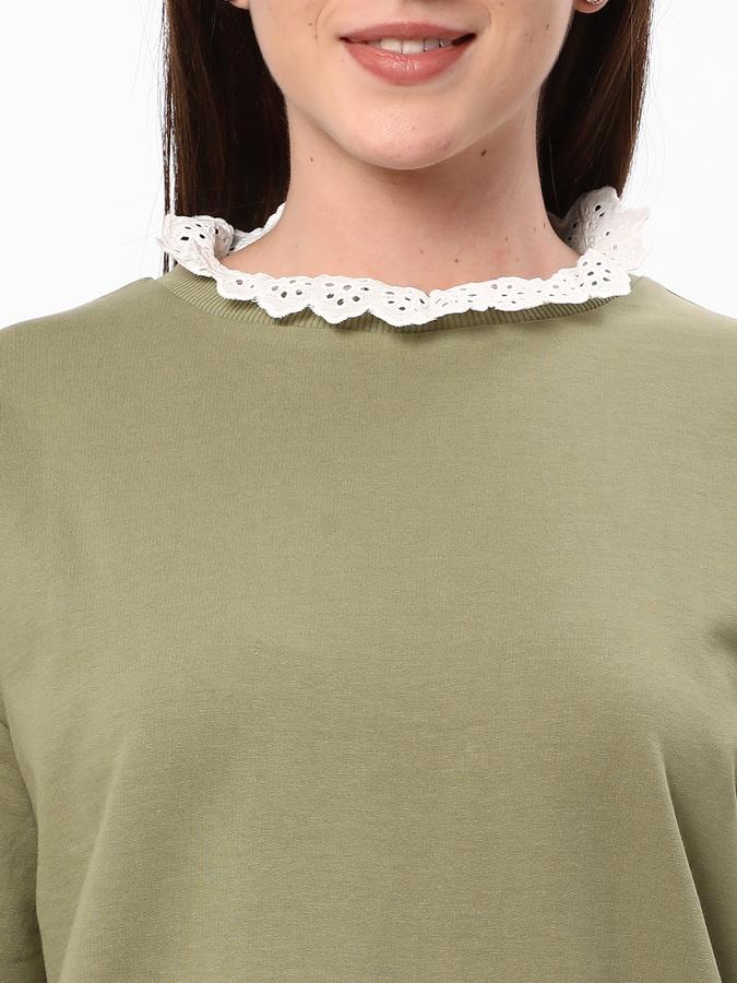 Women Schifilli Embroidered Round-Neck Sweatshirt image number 3