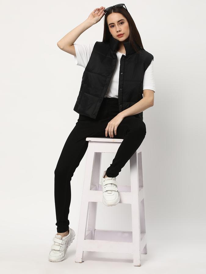 R&B Basic Sleeveless Puffer Jacket image number 1