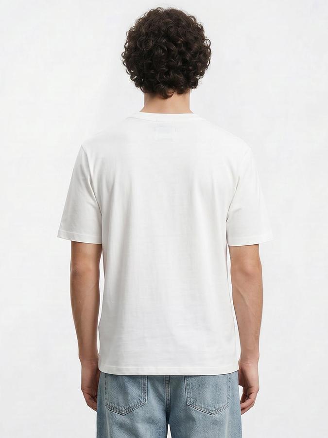 R&B Off White Men Printed Short Sleeves Tshirt