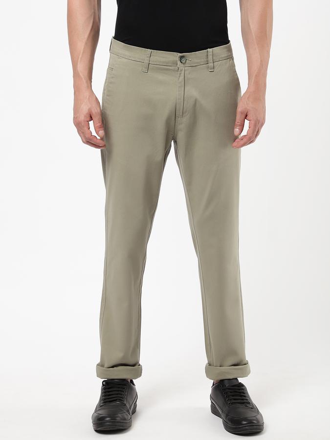 R&B Olive Men Casual Trousers