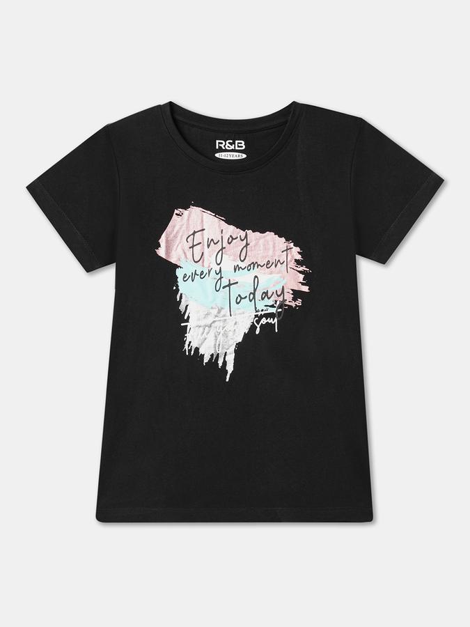 Typographic Print Regular Fit T-Shirt