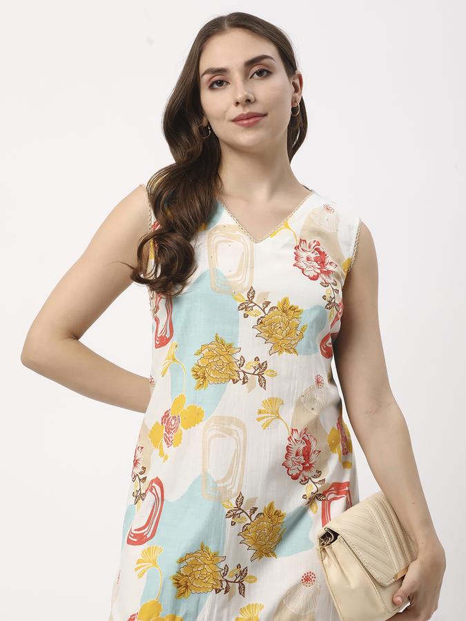 Women Printed V-Neck Dresses image number 0