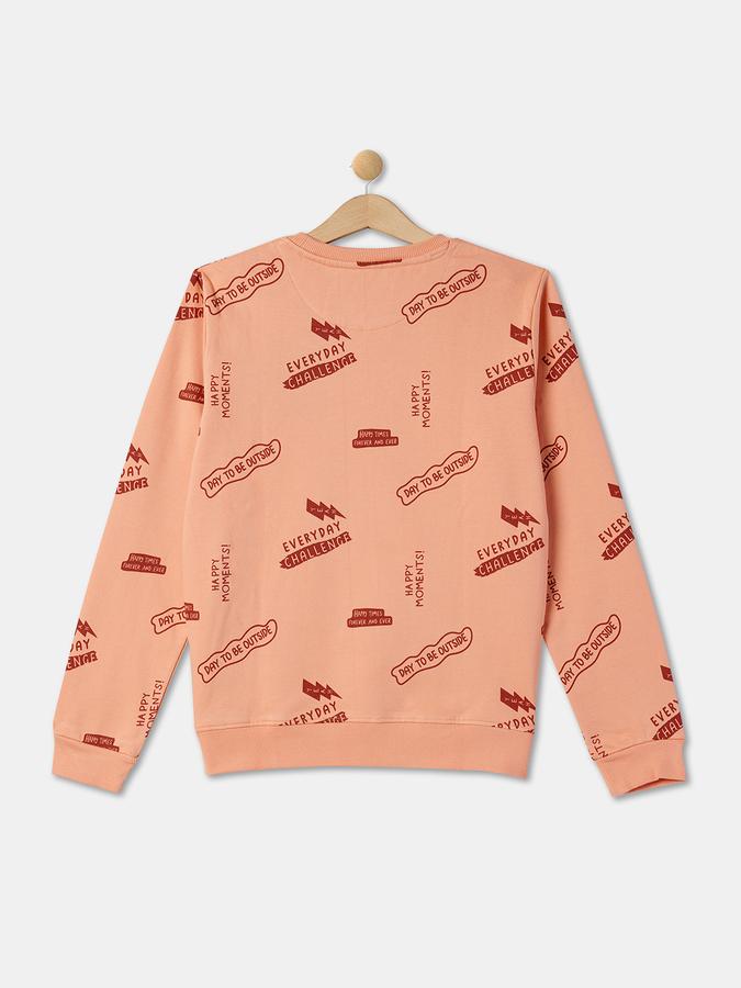 Boys Typographic Print Round-Neck Sweatshirt image number 1