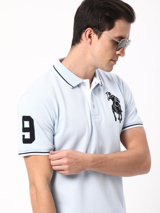 R&B Men Blue T-shirt