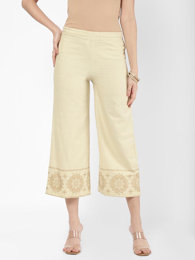 R&B Women Beige Palazzos & Culottes image number 0