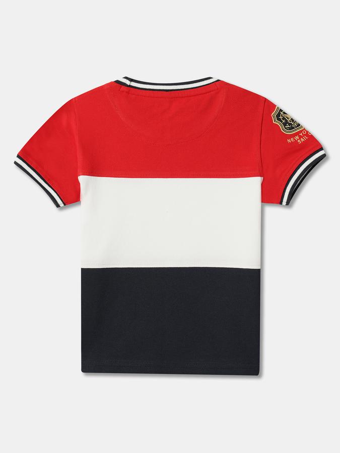 Boy Colourblock Round-Neck T-Shirt image number 1
