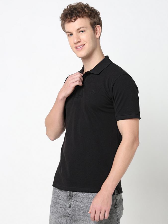 Solid Polo T-Shirt with Short Sleeves image number 1