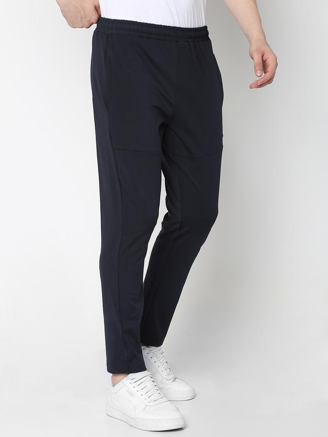 Men Typographic Print Straight Track Pants image number 2