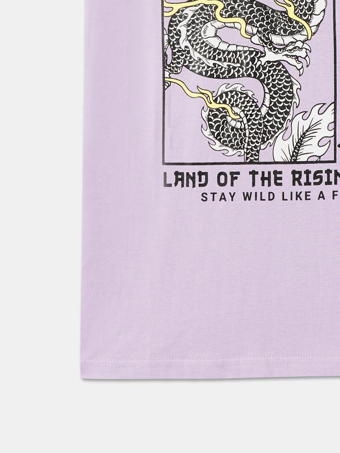 Boys Graphic Print Round-Neck T-Shirt image number 3
