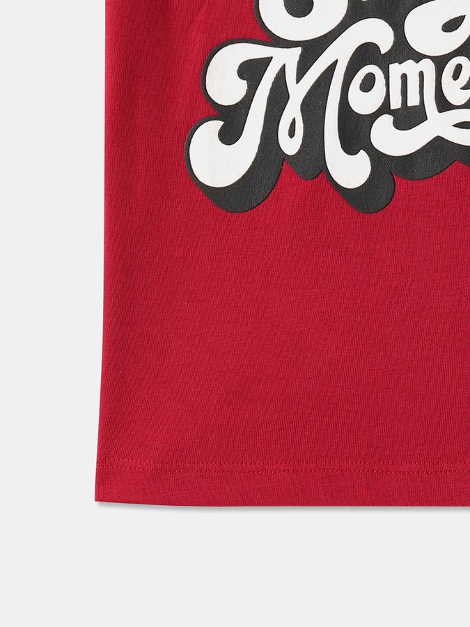 Boys Cotton Regular Fit Crew Neck Graphic T-shirt