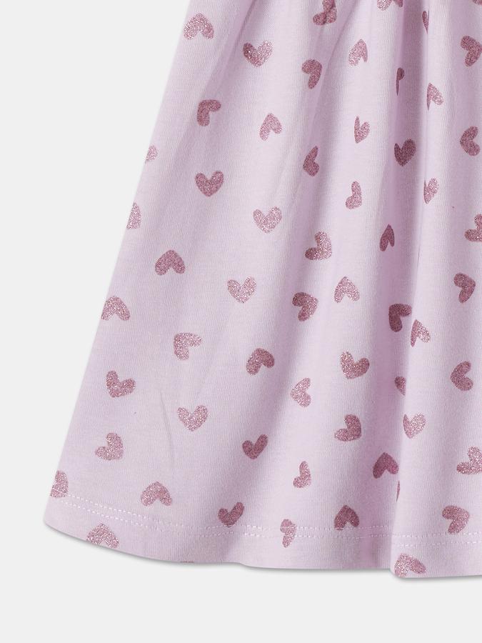 R&B Baby Girls Knee Length Casual Dress with Short Sleeves image number 3