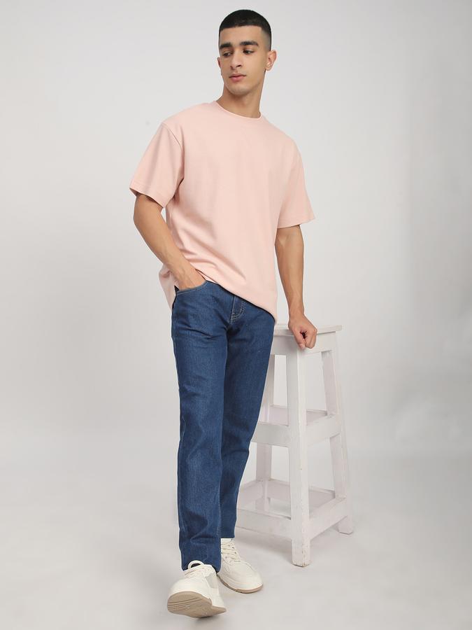 Men Polycotton Regular Fit Mid Rise Clean Look Jeans