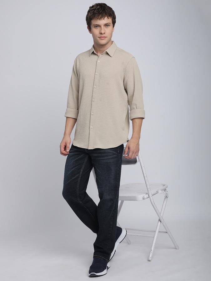 Men Self Design Casual Shirt image number 1