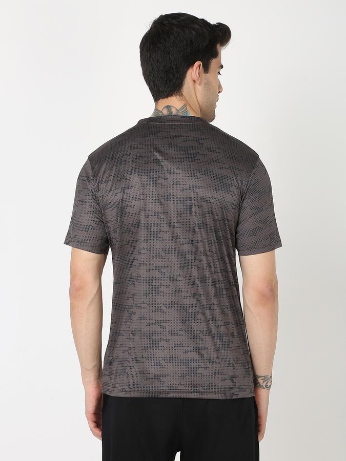 Men Geometric Print Regular Fit Crew-Neck T-Shirt image number 3