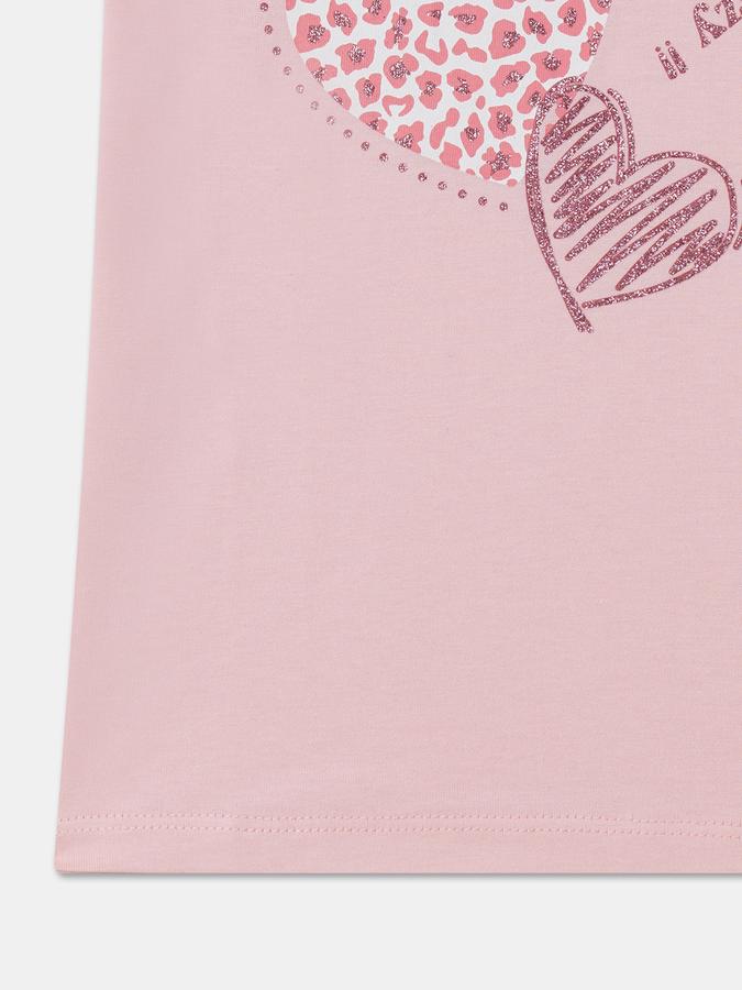 Girls Graphic Print Pure Cotton Regular T Shirt image number 3