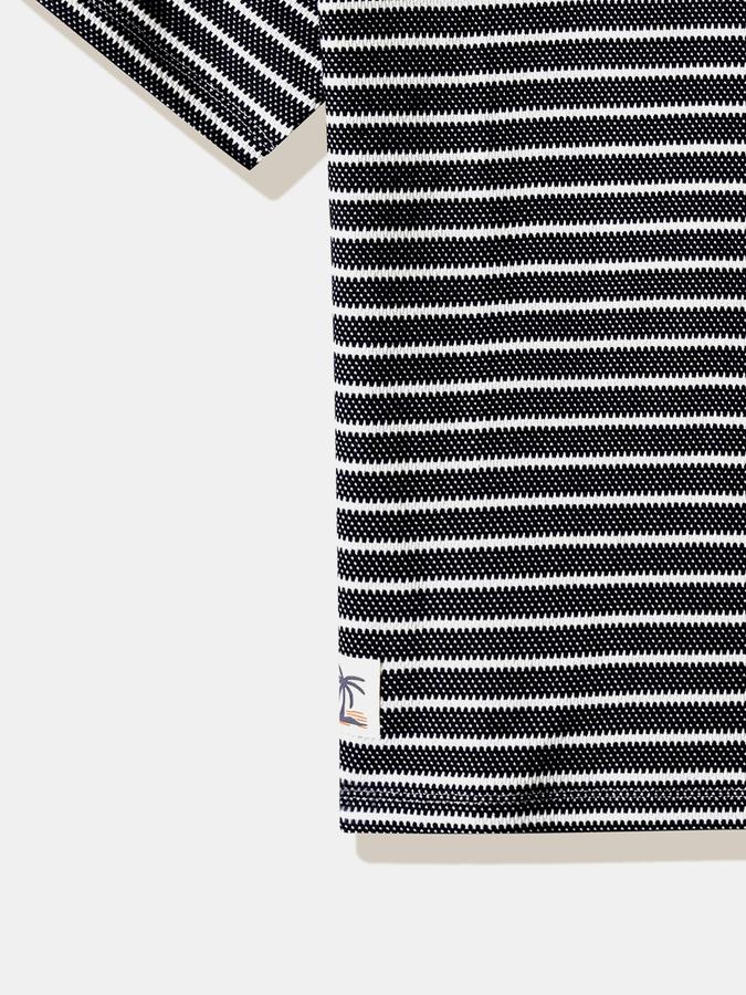 Boys Cotton Regular Fit Crew Neck Striped T-shirt
