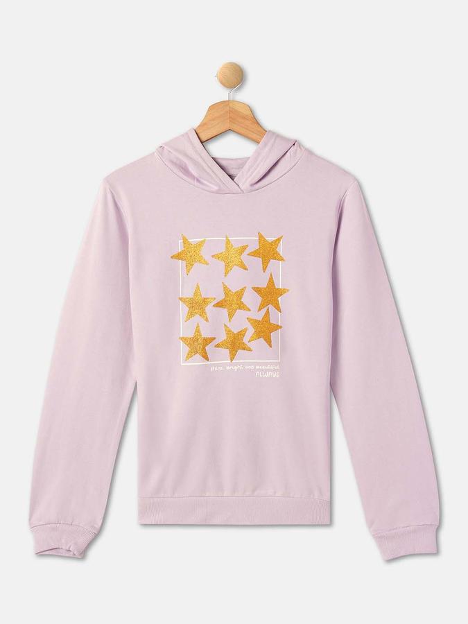R&B Girls' Lilac Printed Co-ord Set