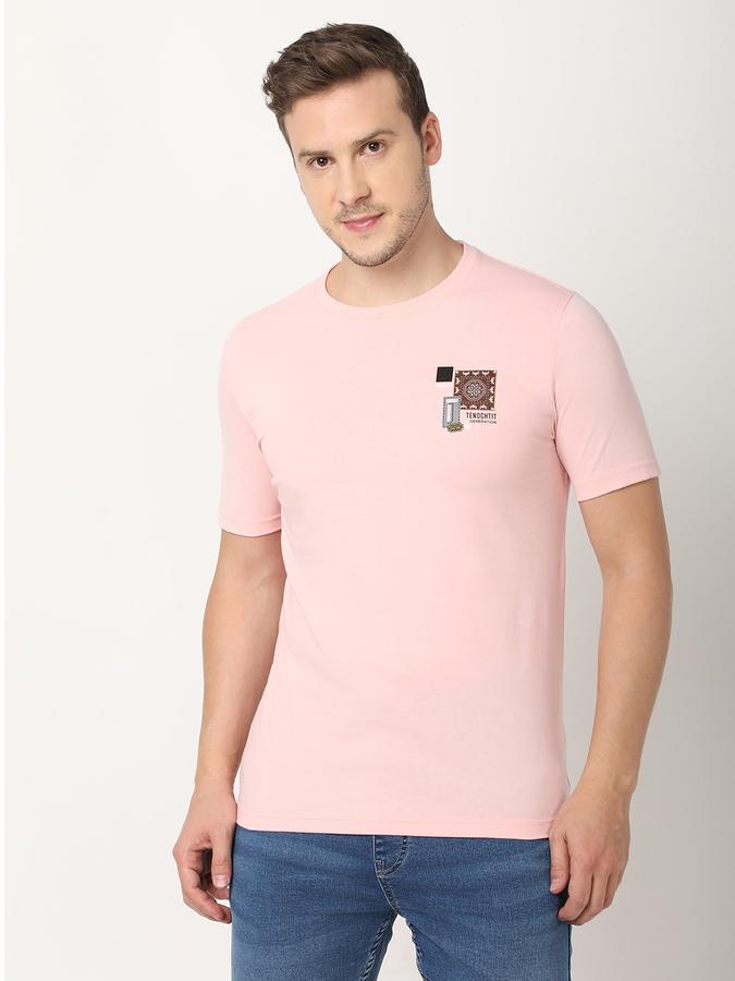Men Regular Fit Round-Neck T-Shirt image number 0