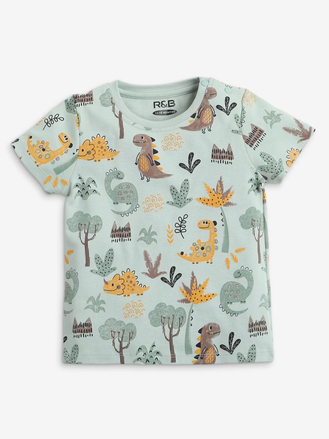 Boys Printed Pants & T-Shirt Set