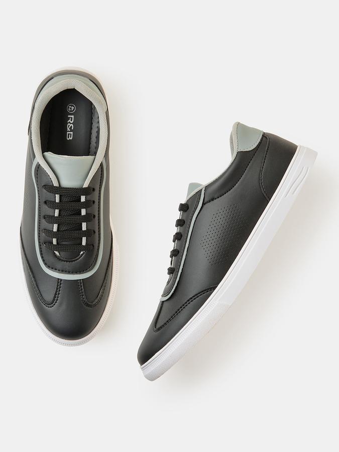 R&B Men Black Casual Shoes