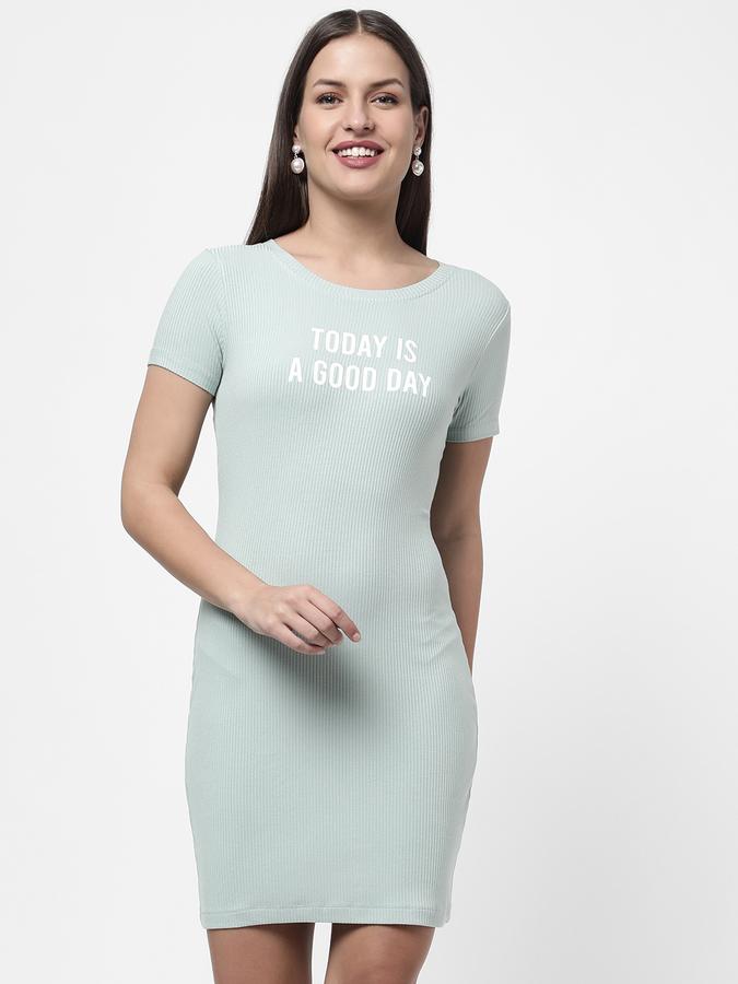 R&B Women's Typographic Rib Dress image number 0