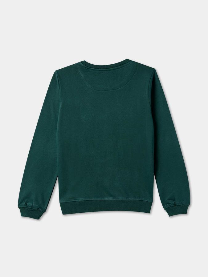 Girls Graphic Regular Fit Long Sleeve Crew Neck SweaT-Shirt