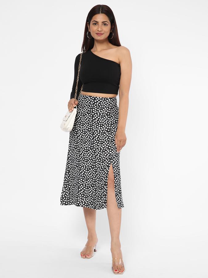 R&B Women Black Shorts & Skirts image number 1
