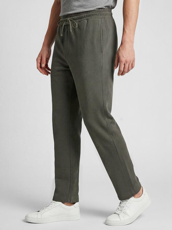 R&B Grey Solid Men Mid-Rise Regular Fit Track Pant