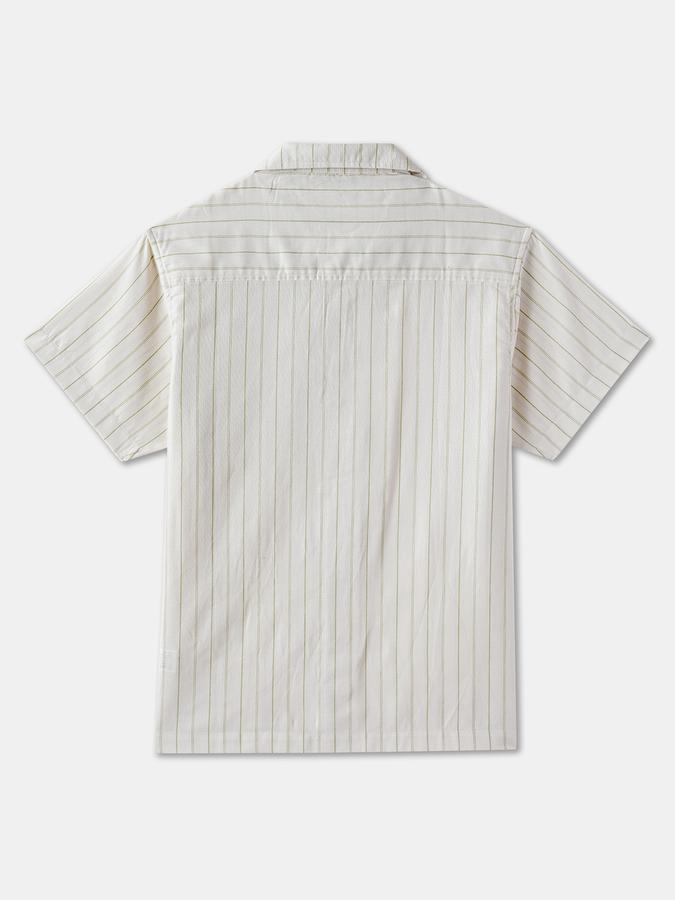 Boys Blend Regular Fit Short Sleeve Camp Collar Shirt