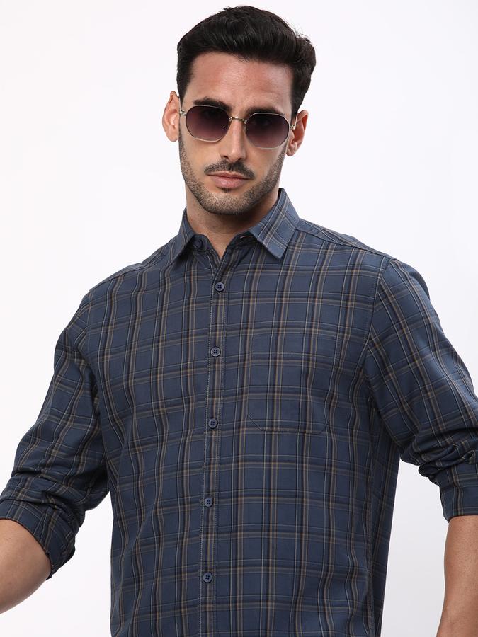 R&B Men Blue Casual Shirts image number 0